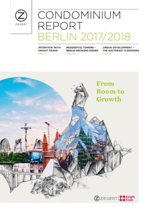 Condominium Report Berlin 2017/2018