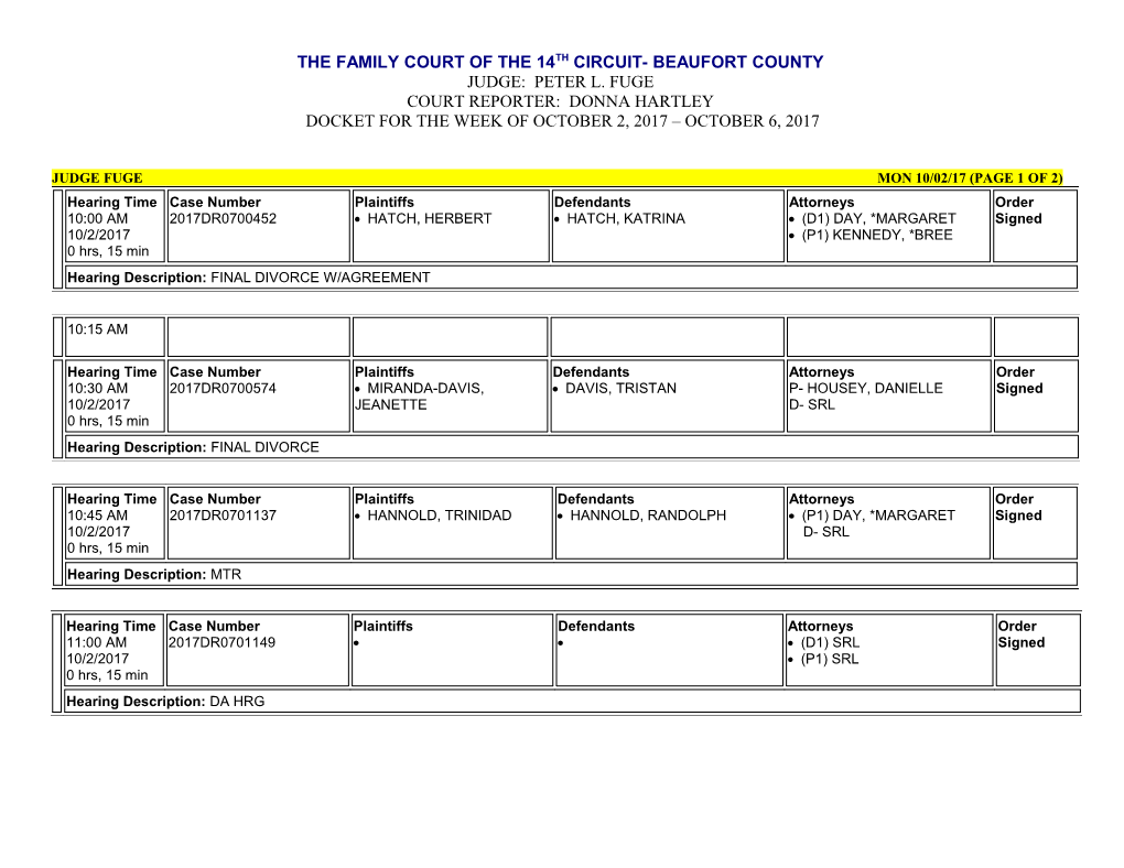 Judge Fuge Mon 10/02/17 (Page 1 of 2)