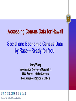 Social and Economic Census Data by Race