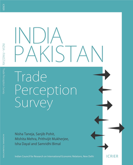India-Pakistan: Trade Perception Survey About the Authors