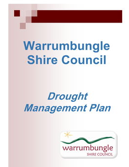 To Download a Copy of Warrumbungle Shire Council Drought