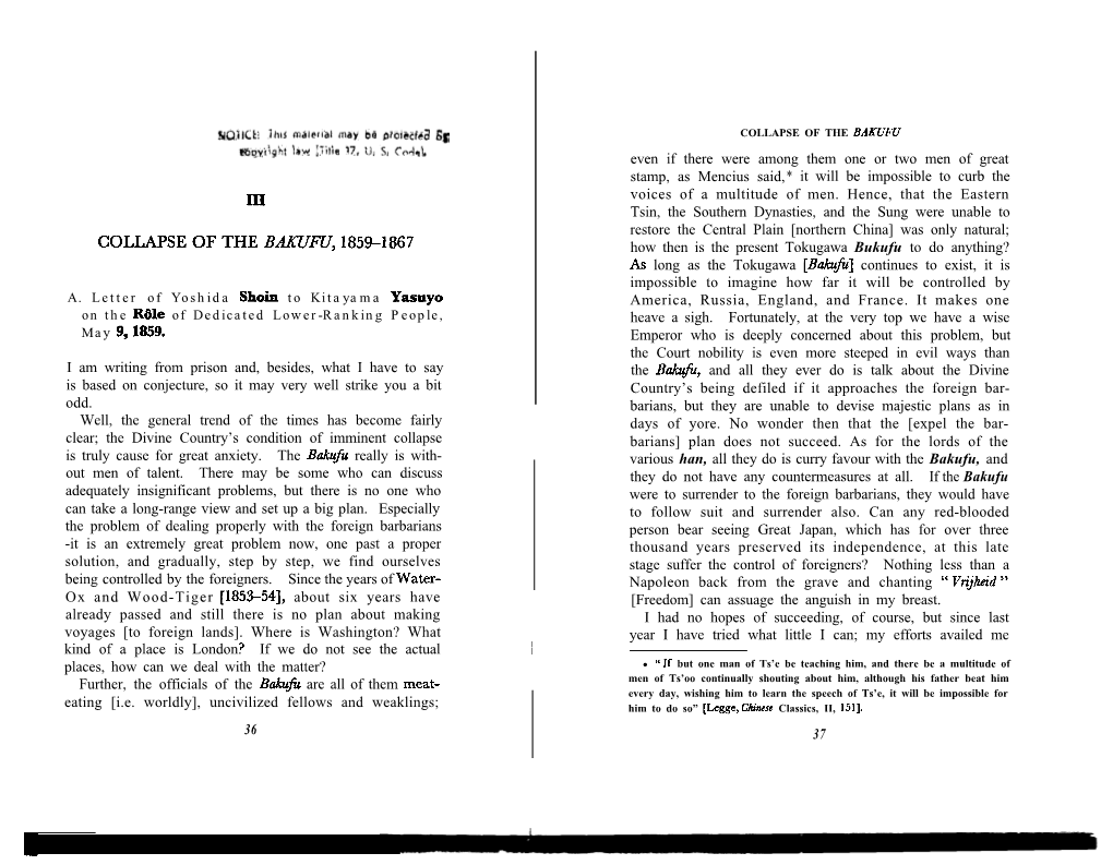 Iii Collapse of the Baxufu, 1859-1867