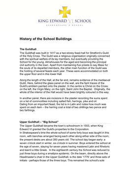 View History of the School Buildings