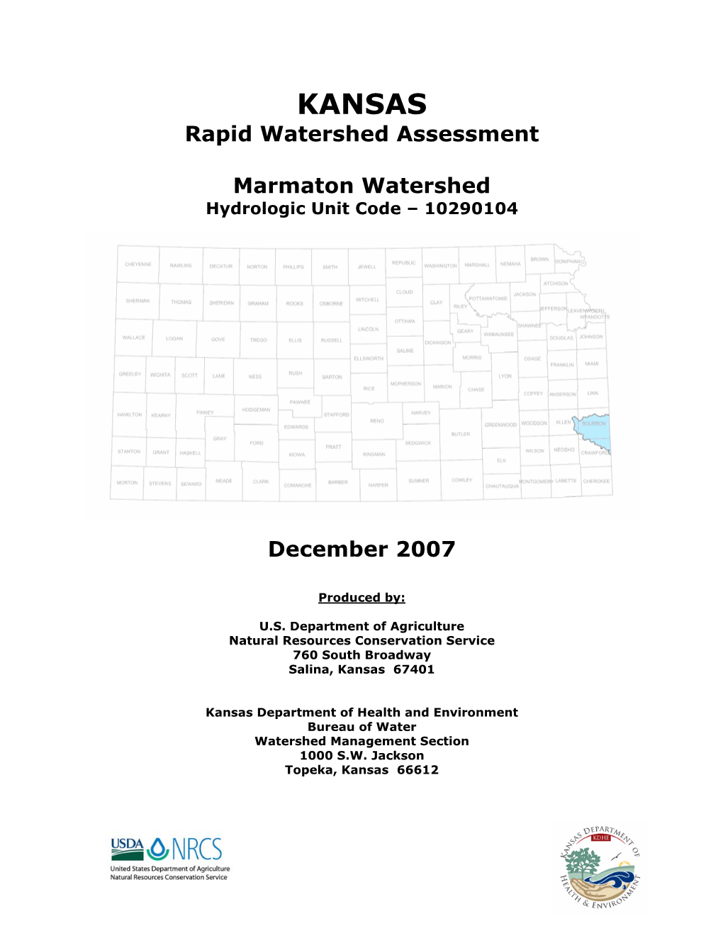 KANSAS Rapid Watershed Assessment