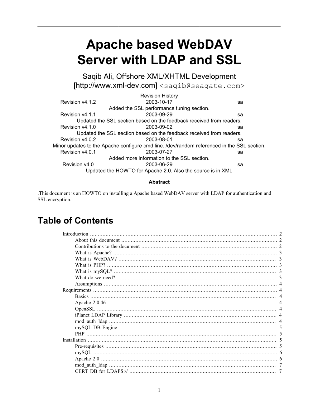 Apache Based Webdav Server with LDAP And