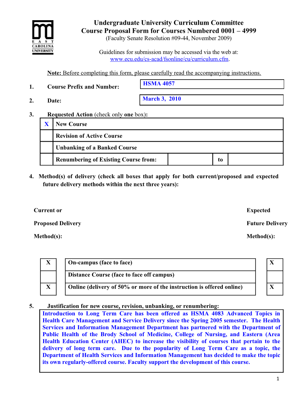 Overview Of Undergraduate Curriculum Development