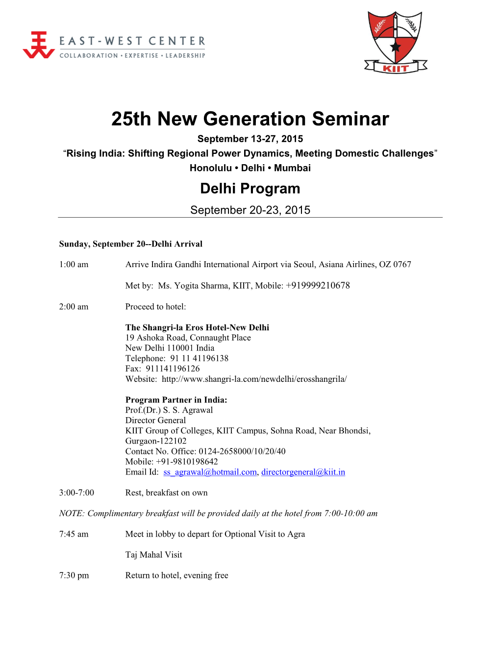 25Th New Generation Seminar