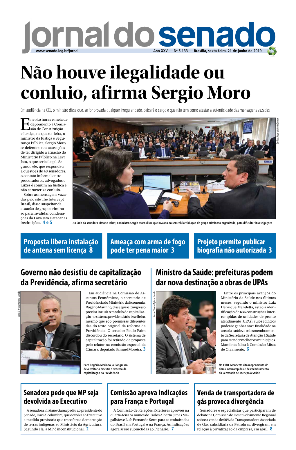 Não Houve Ilegalidade Ou Conluio, Afirma Sergio Moro