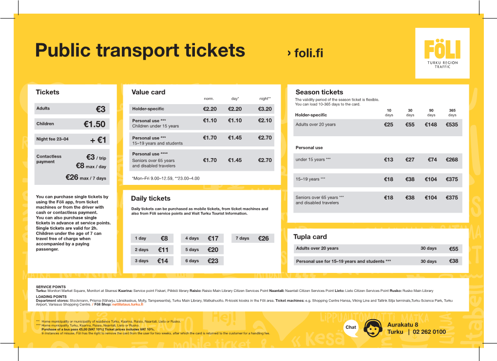 Public Transport Tickets › Foli.ﬁ