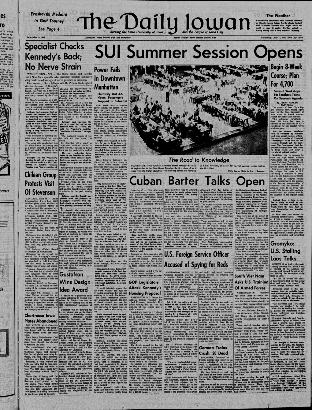 Daily Iowan (Iowa City, Iowa), 1961-06-14