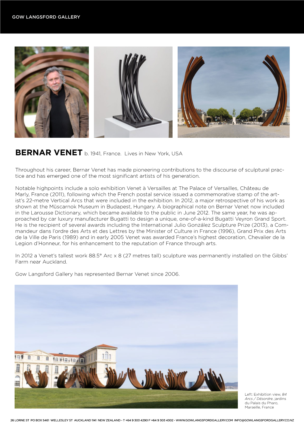 BERNAR VENET B