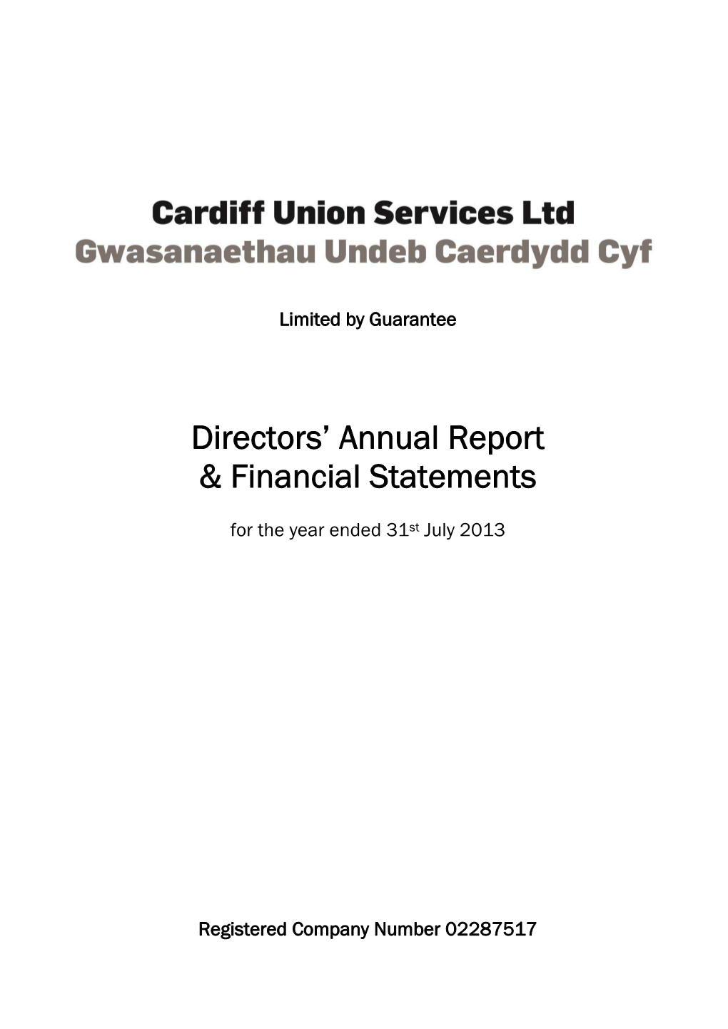 Directors' Annual Report & Financial Statements