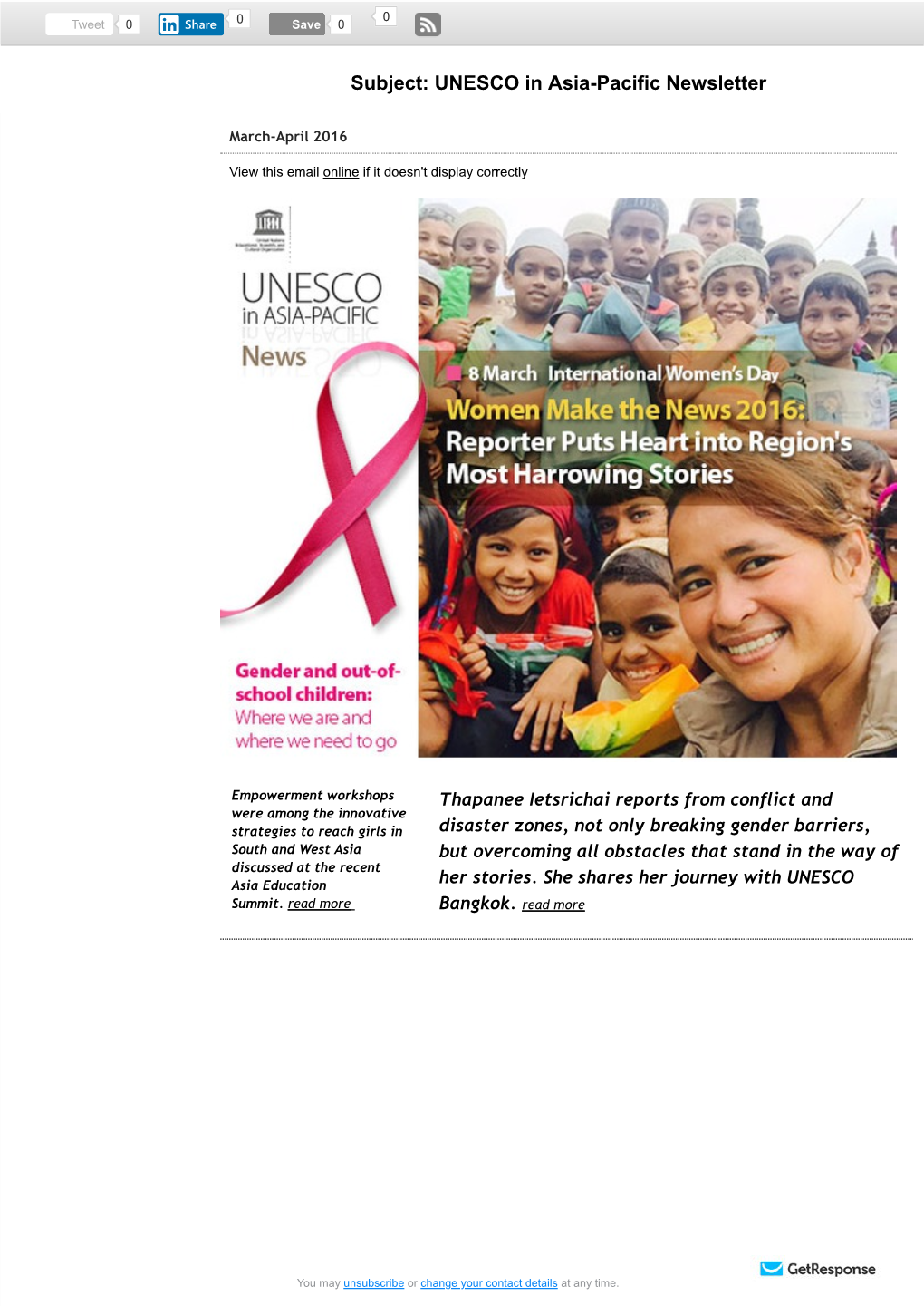 UNESCO in Asia-Pacific Newsletter