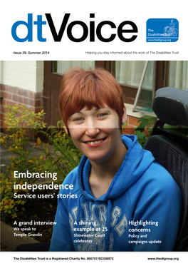 Embracing Independence Service Users’ Stories