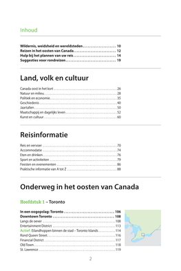 Land, Volk En Cultuur Reisinformatie Onderweg in Het Oosten Van Canada