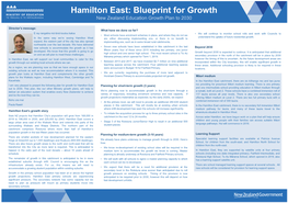Hamilton East: Blueprint for Growth New Zealand Education Growth Plan to 2030