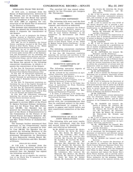 Congressional Record—Senate S5438