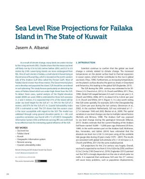 Sea Level Rise Projections for Failaka Island in the State of Kuwait