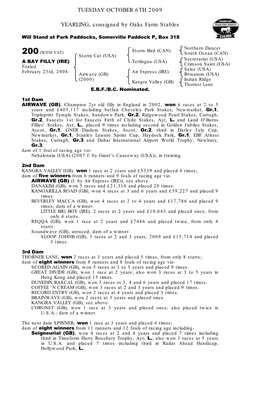 Tattersalls October Yearling Sale Book 1