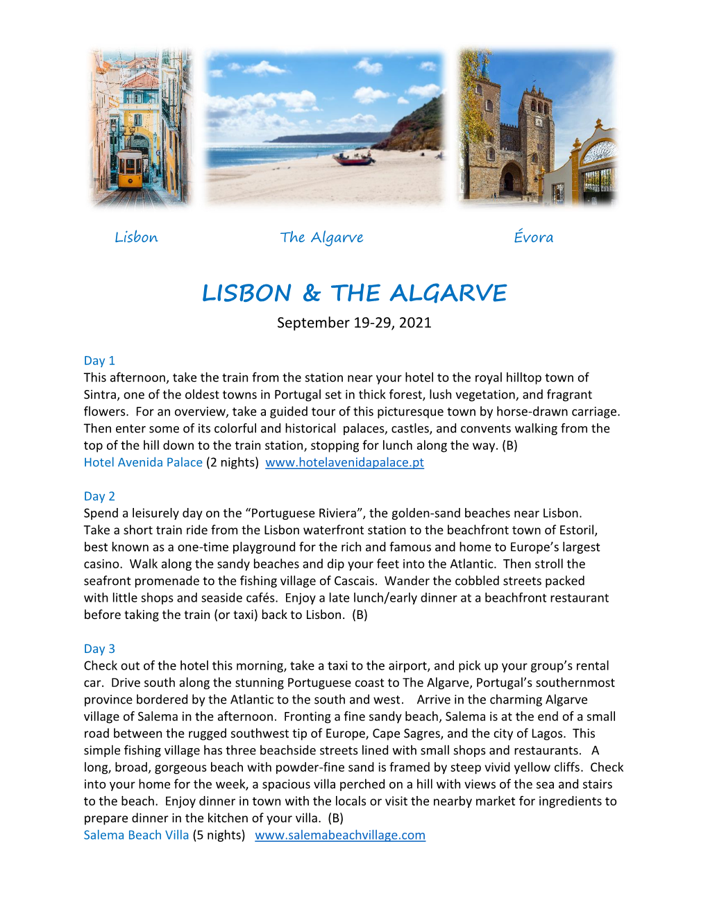 Lisbon & the Algarve