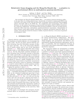 Relativistic Frame-Dragging and the Hong-Ou-Mandel Dip $-$ a Primitive to Gravitational Effects in Multi-Photon Quantum-Interference