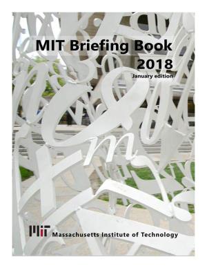 MIT Briefing Book 2018 January Edition