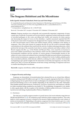 The Seagrass Holobiont and Its Microbiome