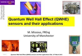 Quantum Well Hall Effect (QWHE) Sensors and Their Applications