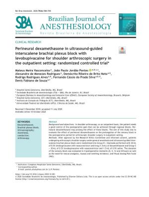 Perineural Dexamethasone in Ultrasound-Guided Interscalene