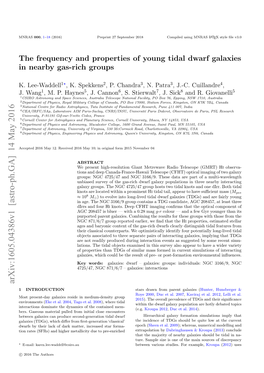 The Frequency and Properties of Young Tidal Dwarf Galaxies in Nearby Gas-Rich Groups