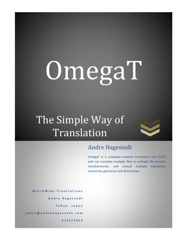 The Simple Way of Translation Andre Hagestedt