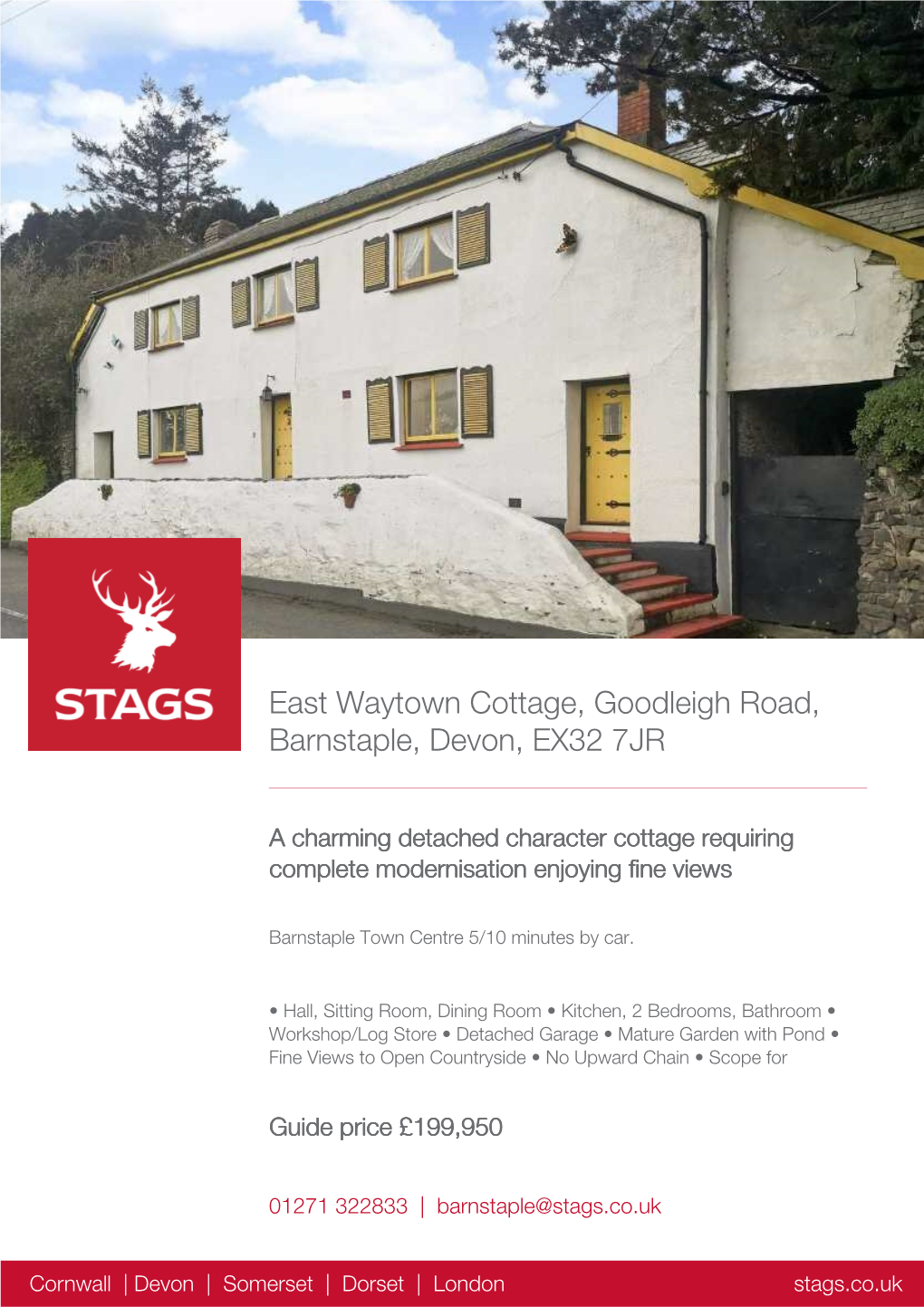 East Waytown Cottage, Goodleigh Road, Barnstaple, Devon, EX32 7JR