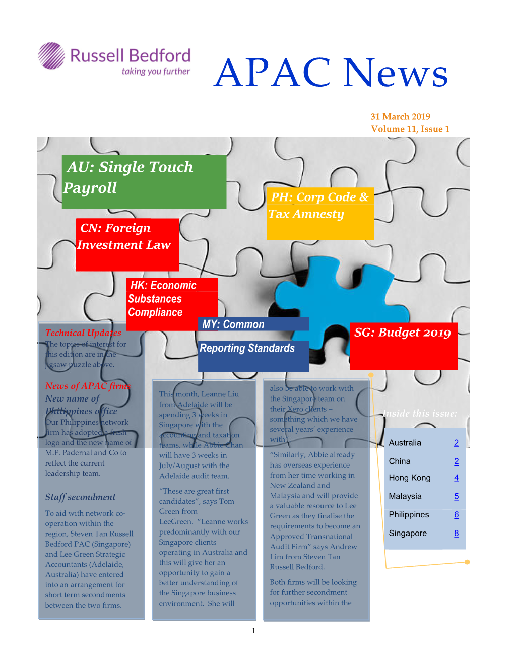 APAC News 2019