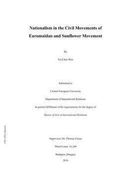 Nationalism in the Civil Movements of Euromaidan and Sunflower Movement