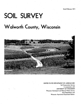 Soil Survey of Walworth County, Wisconsin