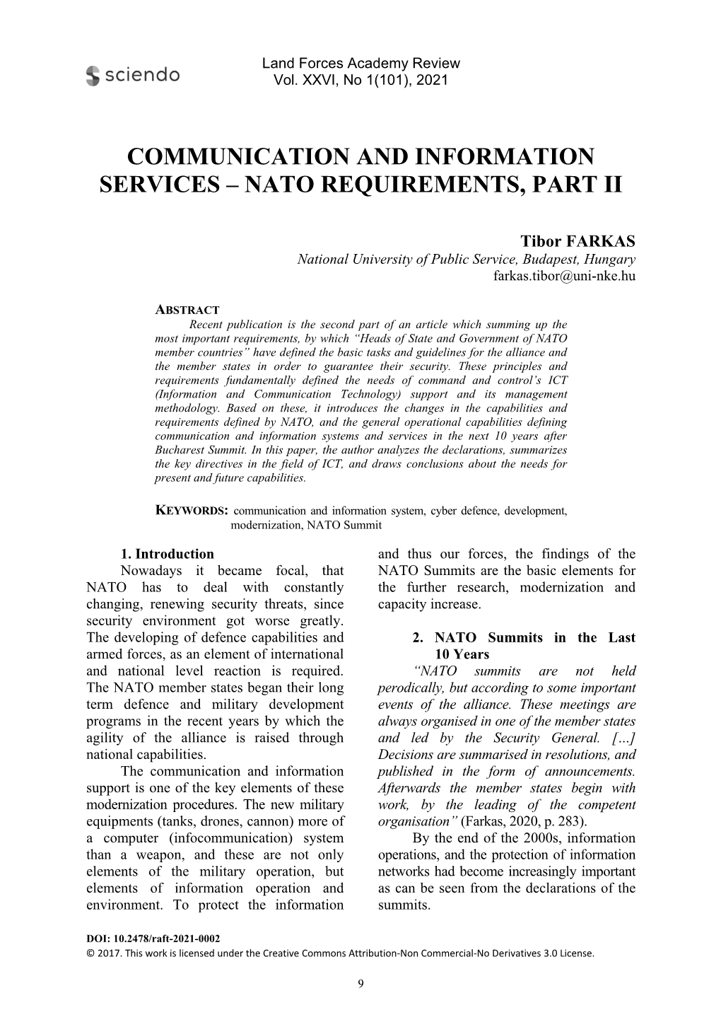 Nato Requirements, Part Ii