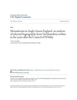 Monasticism in Anglo-Saxon England