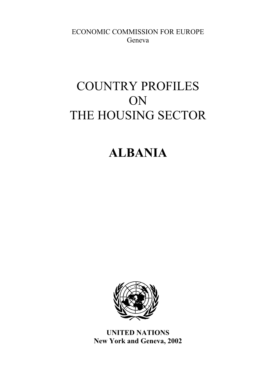 Country Profiles on the Housing Sector Albania