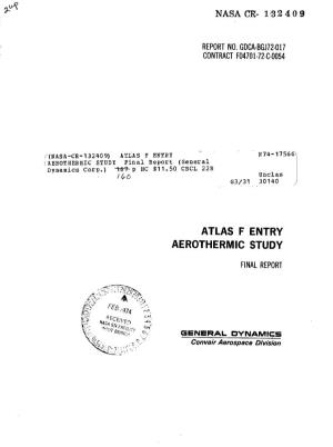 Atlas F Entry Aerothermic Study