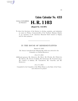 H. R. 1103 [Report No