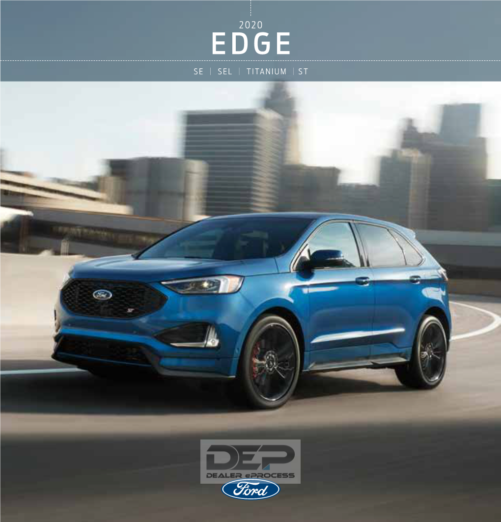 Ford 2020 Edge Brochure