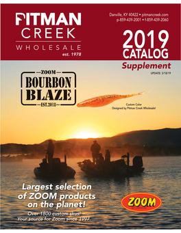 2019 Catalog Supplement.Indd