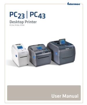 PC23 and PC43 Desktop Printer User Manual Document Change Record This Page Records Changes to This Document