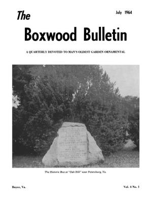 July 1964 Boxwood Bulletin