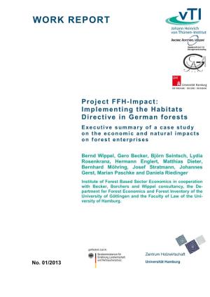 Project FFH-Impact: Implementing the Habitats Directive in German Forests