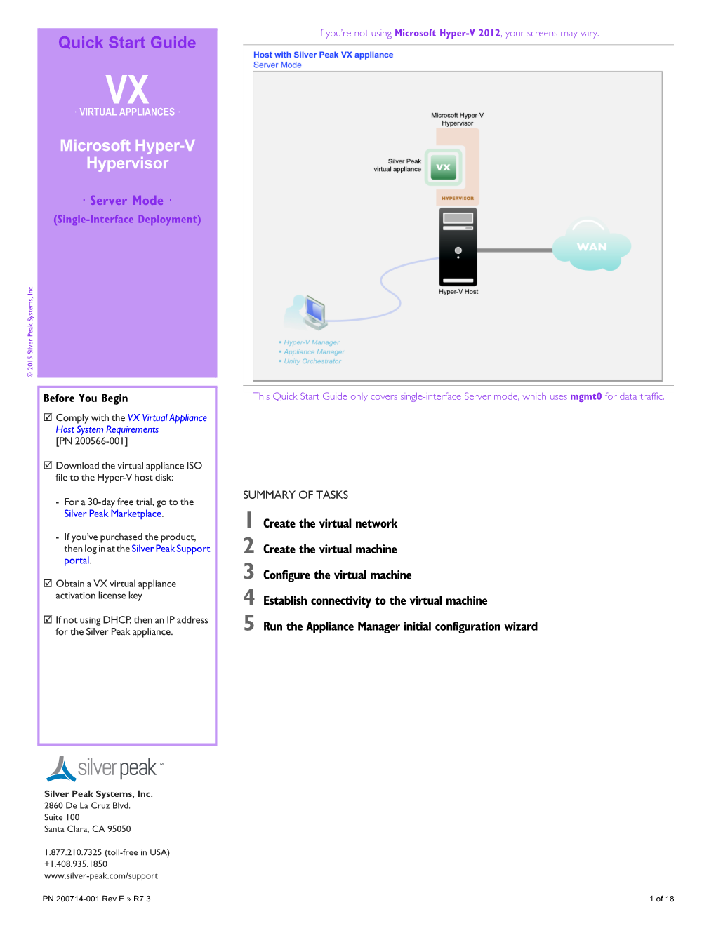 Quick Start Guide Microsoft Hyper-V Hypervisor