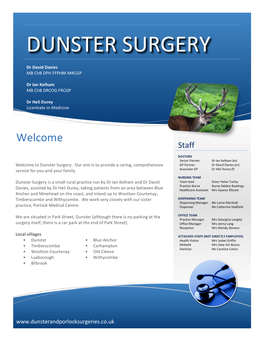 Dunster Surgery