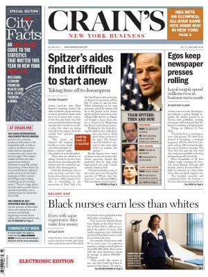 Spitzer's Aides Find It Difficult to Start Anew