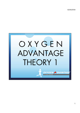 O X Y G E N Advantage Theory 1