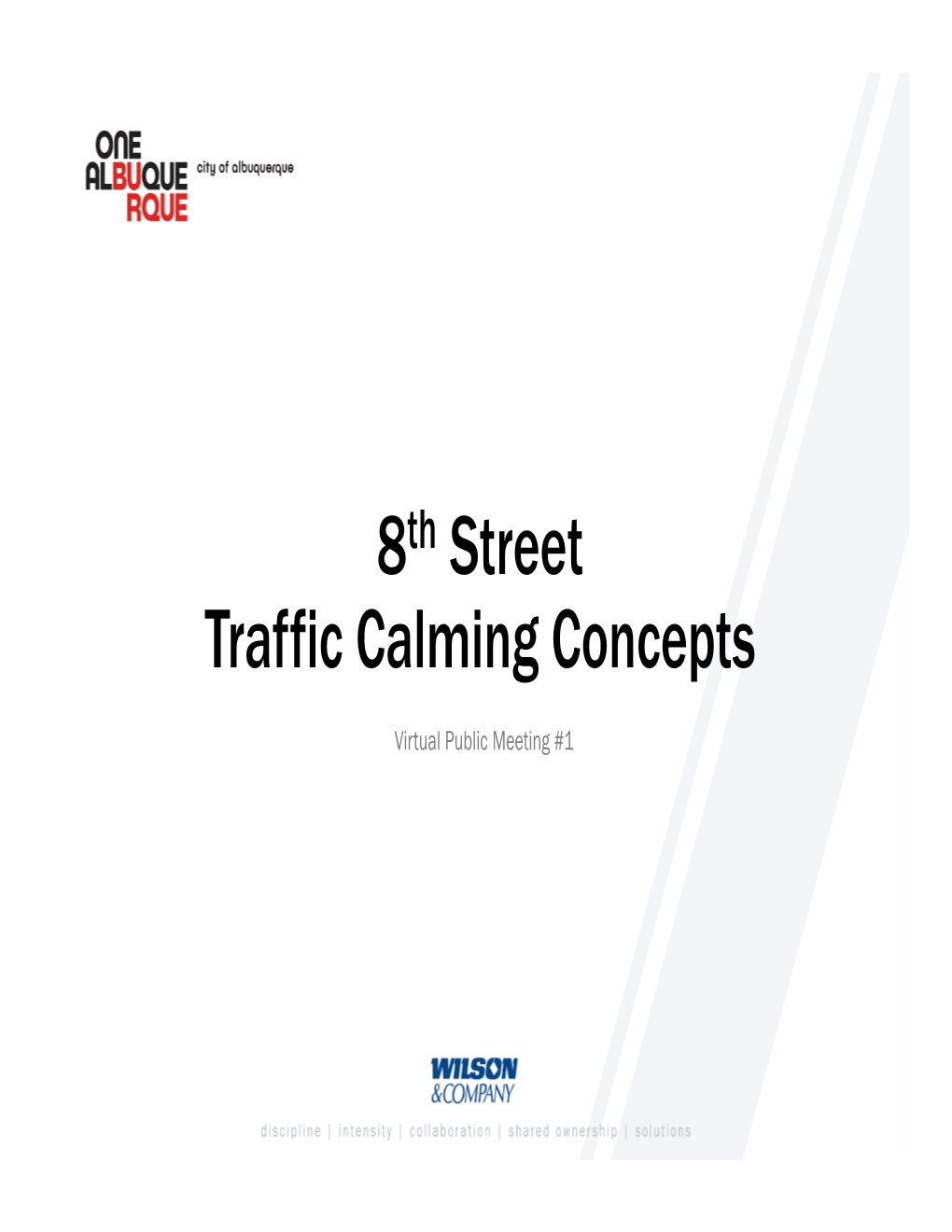 8Th Street Traffic Calming Concepts